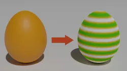 Fast printed easter egg