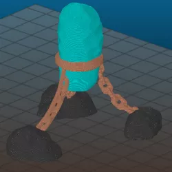 Floating Rock -  multi-material remix
