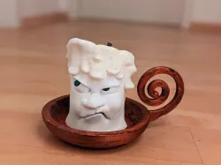 Funny Cartoon Christmas Candle ( no 3 of 4)