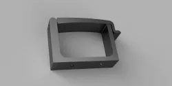 Hinged cable clip larger