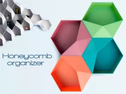 Honeycomb organizer for perfumes