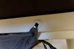 Ikea Bekant / Galant desk - cable management net mounting system