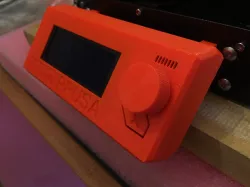 Knurled LCD knob with flat top