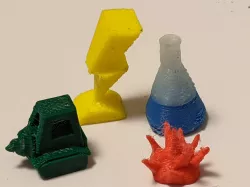 Lightning bolt power game marker
