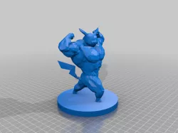 Low Poly Swole Pikachu