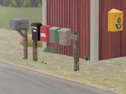 Mailboxes 1:87 H0 scale (8 designs)