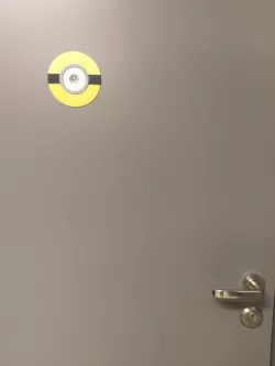 Minion door spyhole cover