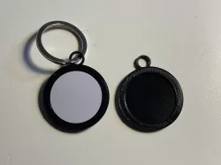 NFC Tag keychain holder for NTAG215 25mm tokens