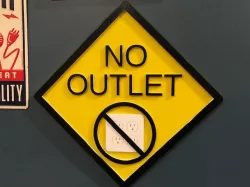 No Outlet Sign