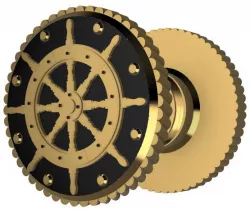 No Sew Button - Ships Wheel!
