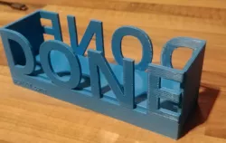 Office paper status box - status DONE