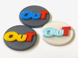 OuT 3 Color Button