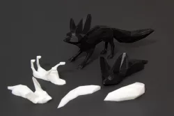 Plated Animated Fennec Fox 