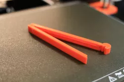 Print-in-place bag clip