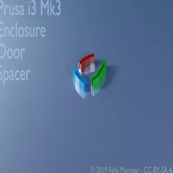 Prusa i3 Mk3 Enclosure Door Spacer