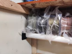 PVC 1-1/4 inch Filament Shelf Mount