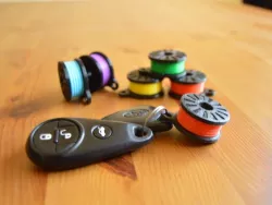 Retro Filament Spool Keychain