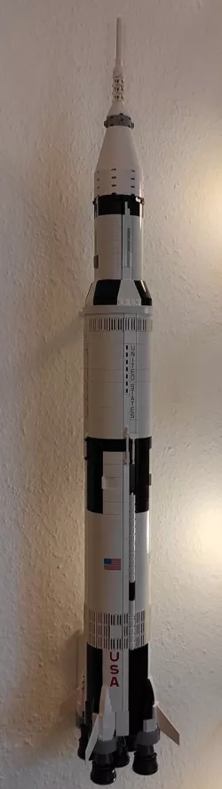 Saturn V - simple Wallmount for the "Klemmbaustein" Saturn V Rocket