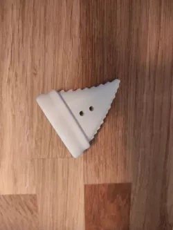Shark tooth button
