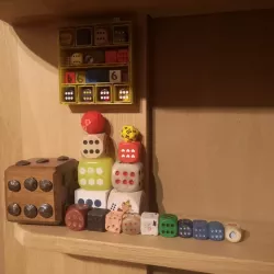 Shelf not only for dice