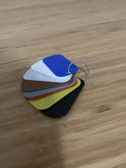 Simple Filament Swatch Keychain