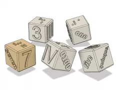 Smart number cubes