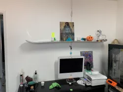 Snowboard Bracket into Shelf
