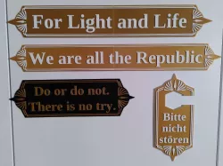 Star Wars Signs and Door Hanger