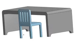 Table and chair