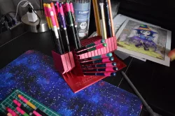 Tilting Colored Pencil Holder