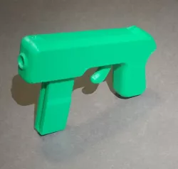 Tiny Toy Blaster V2 (6mm Airsoft Toy Gun) No Glue, No Fasteners: Just Rubber Bands and Prints