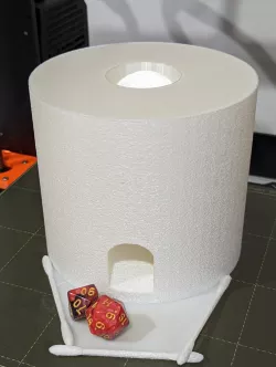 Toilet Paper Roll Dice Tower v1 and v2