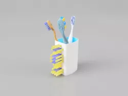 Toothbrush Shaped Toothbrush Holder!