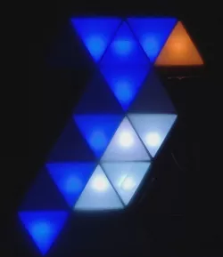 Triangular Pixel Bird LED Frame