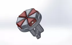 Tritium umbrella like logo cufflinks