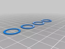Vaping box mod spacer rings