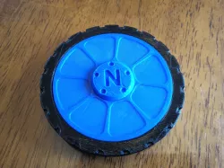 Wheel fidget spinner - complete with tire
