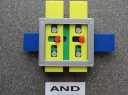 Zuse inspired Z1 logic gate demonstration set (improved, again)