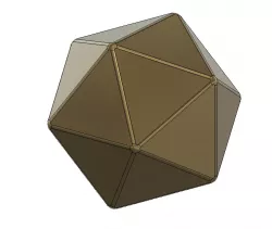 20 Sided Dice - Blank