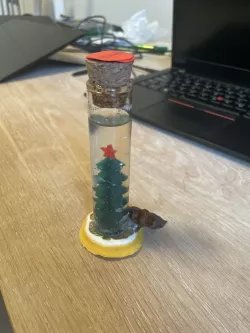 A Snowglobe with Christmas tree