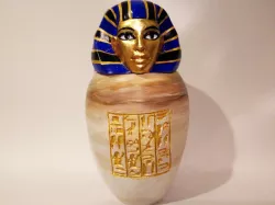 Ancient Egyptian Canopic Jar: Imsety