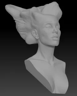 Angel Wing-Haired Lady