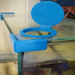 aquarium cover glass with feeder
