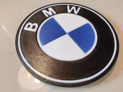 BMW logo glass coaster