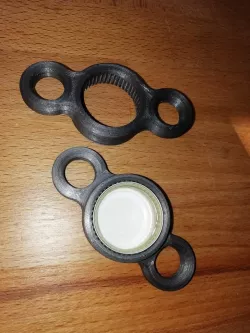Bottle opening aid for "Normbrunnenflasche"