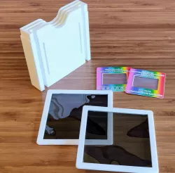 Captive Polarizing Filter Frame and Case