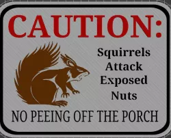 Caution - Squirrels