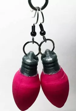 Christmas Light Earrings 