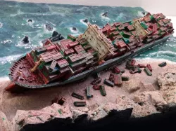 Container Ship 1:1200 Scale