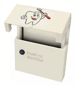 Covered Toothbrush holder /UVC sanitizer